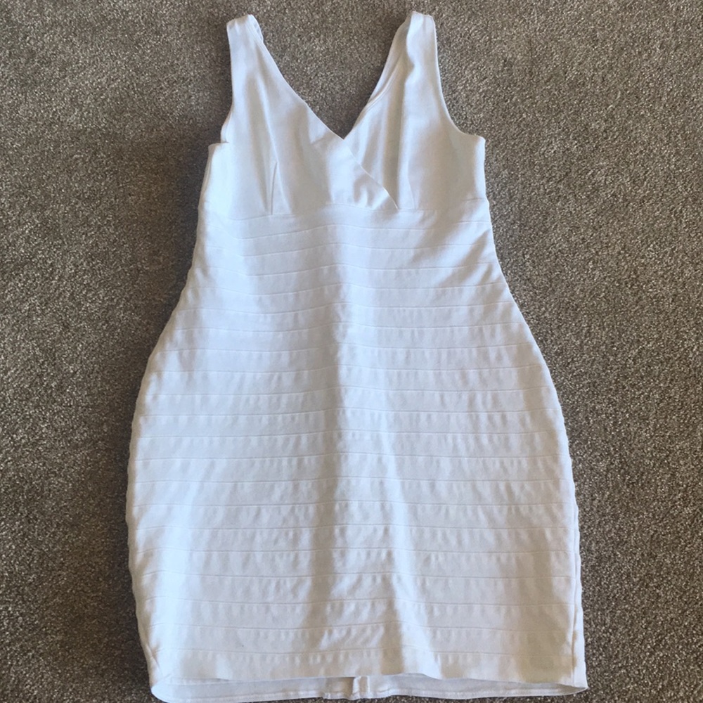 Express white bandage dress